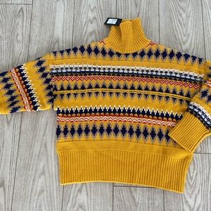 Rag &Bone women’s yellow  wool turtleneck sweater. Size: Small